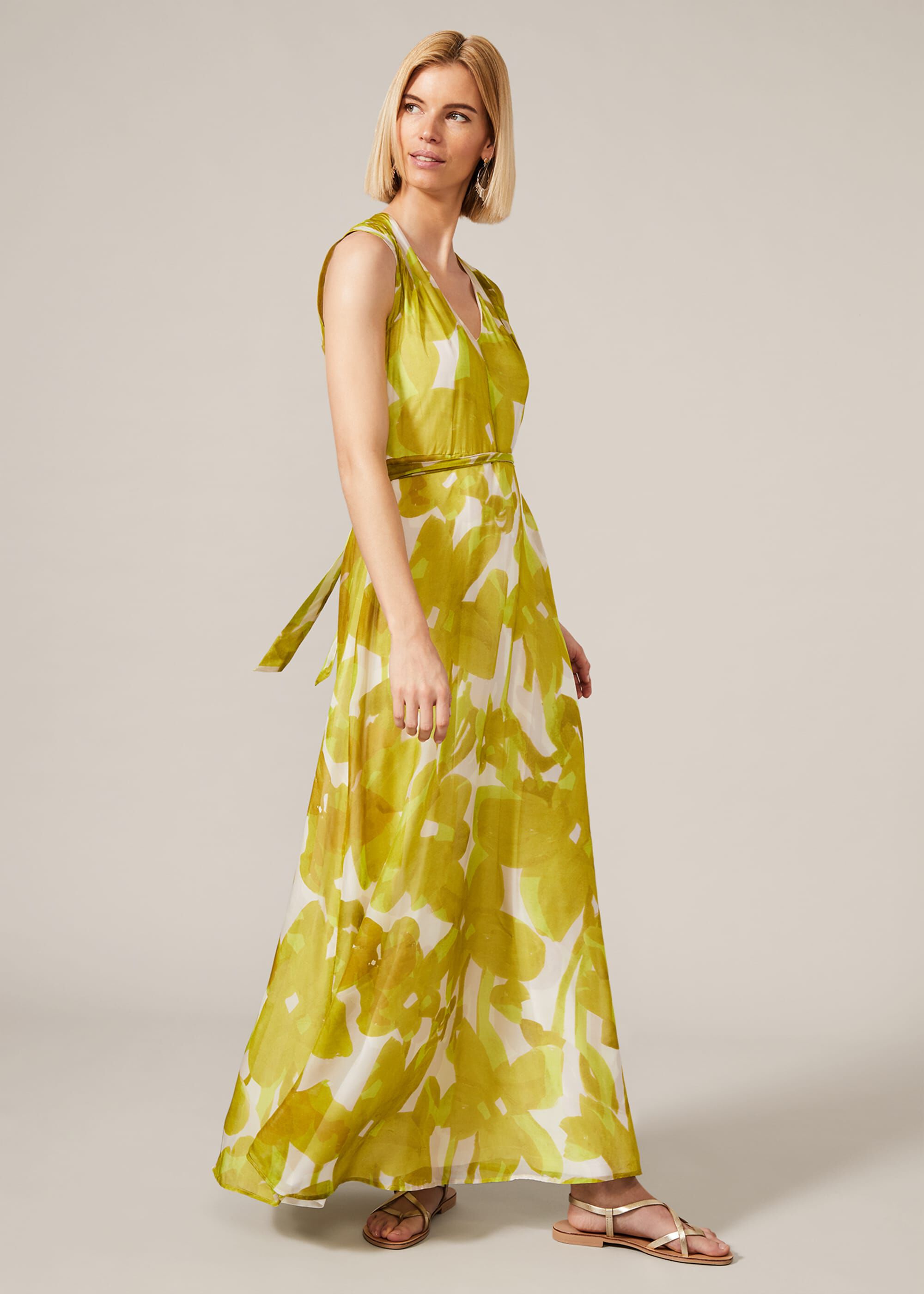 Coline Silk Blend Maxi Dress | Phase Eight